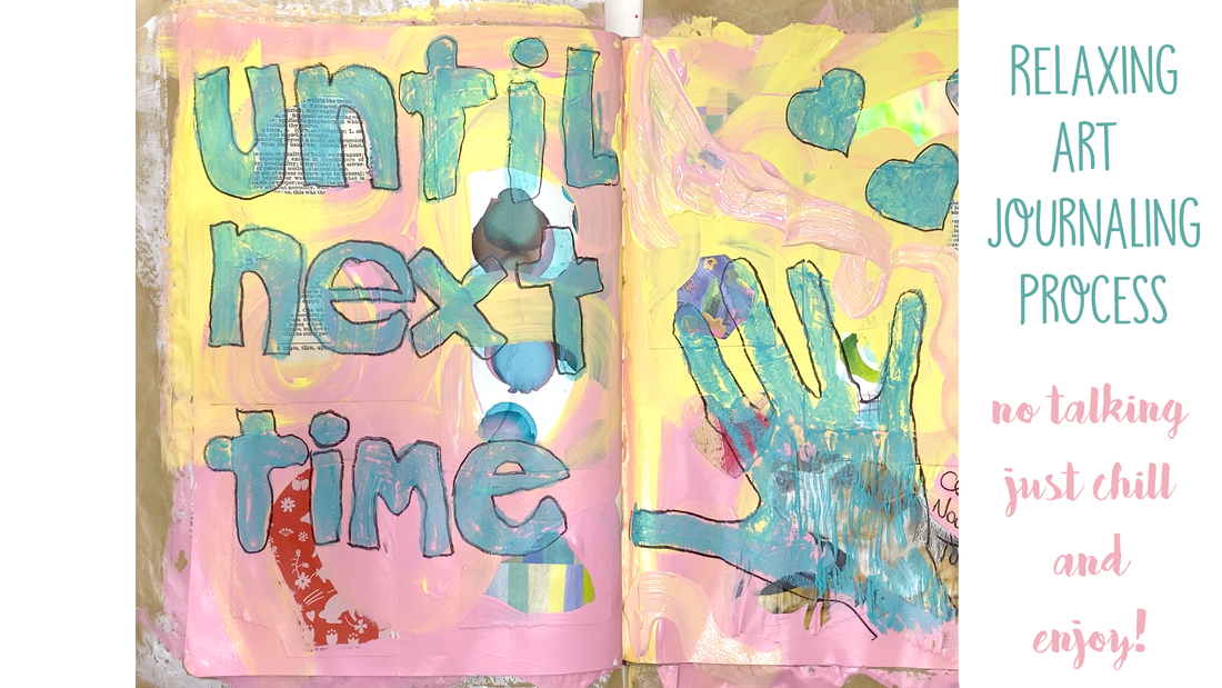 Relaxing art journaling...