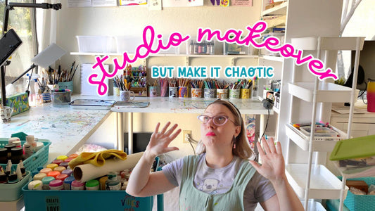 I made over my studio, and made a video about it!