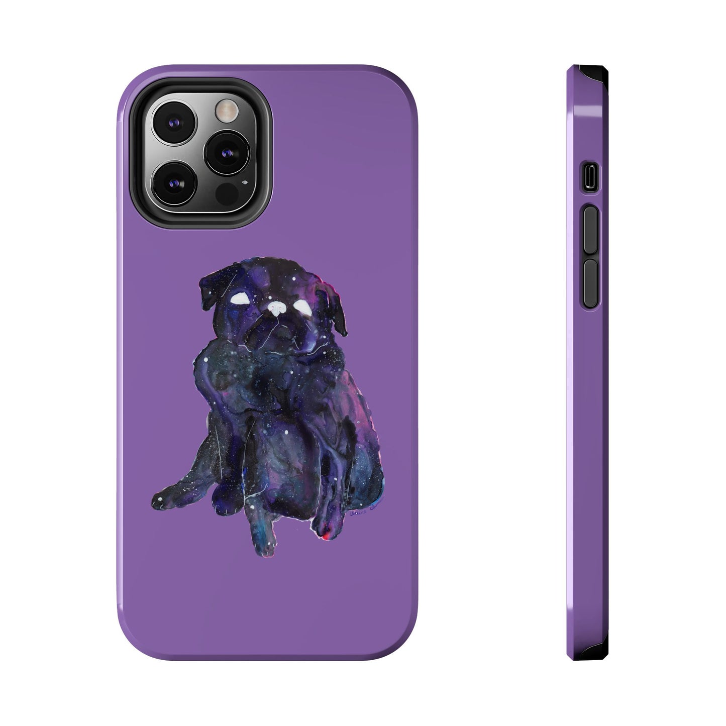 Galactic Pug Tough Phone Case - Stylish Phone Protection for Dog Lovers