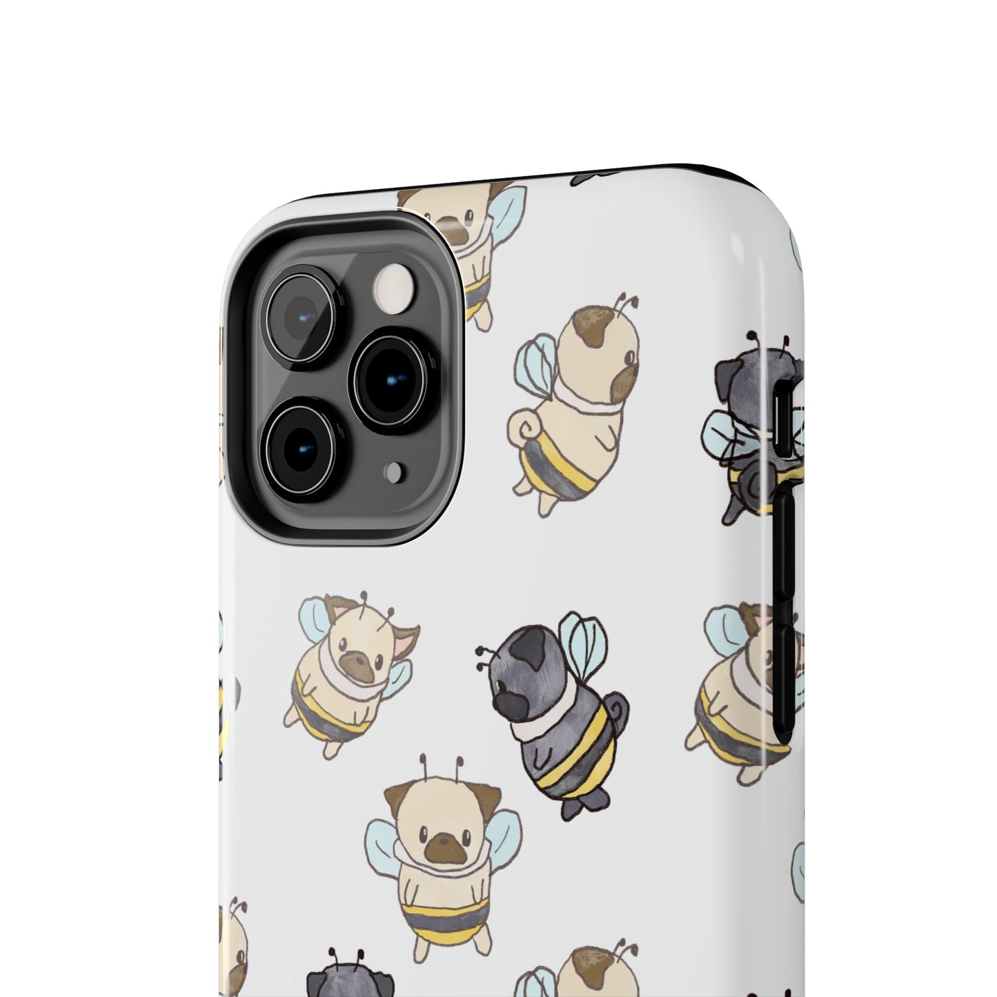 Cute Puglebees Tough Phone Case for Pug (and bee!) Lovers
