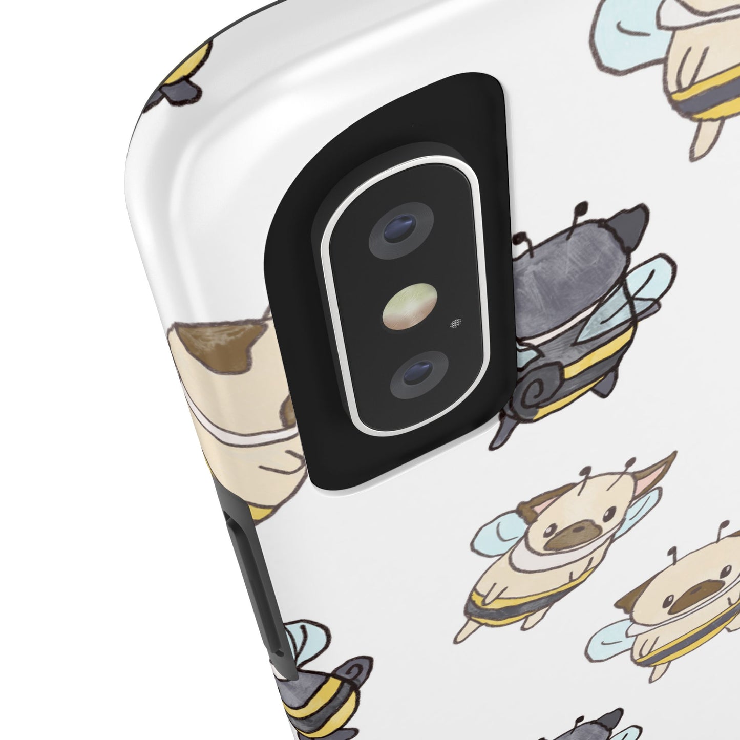 Cute Puglebees Tough Phone Case for Pug (and bee!) Lovers