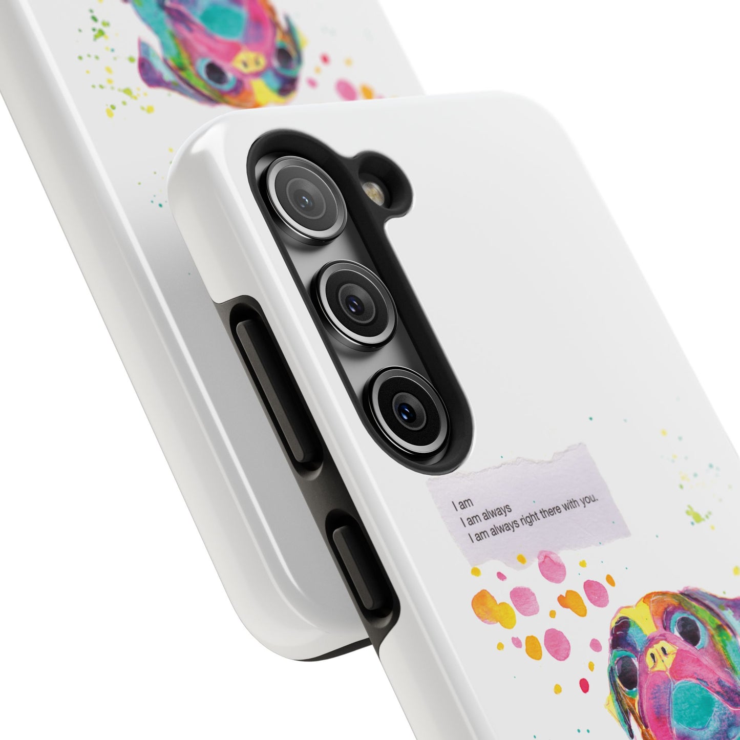 Colorful Pug Art Tough Phone Case – I Am Always Right There with You