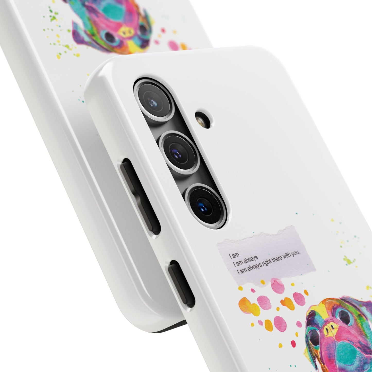 Colorful Pug Art Tough Phone Case – I Am Always Right There with You