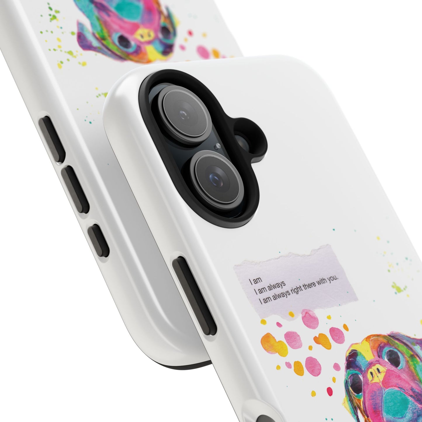 Colorful Pug Art Tough Phone Case – I Am Always Right There with You