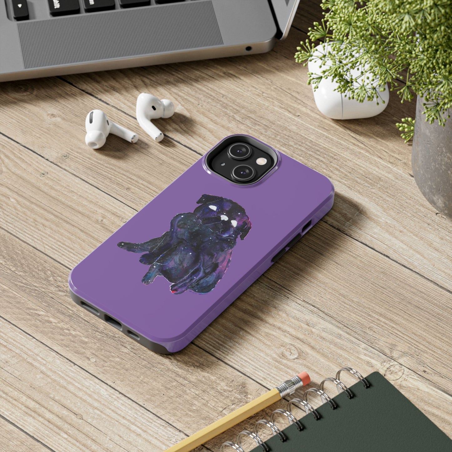 Galactic Pug Tough Phone Case - Stylish Phone Protection for Dog Lovers