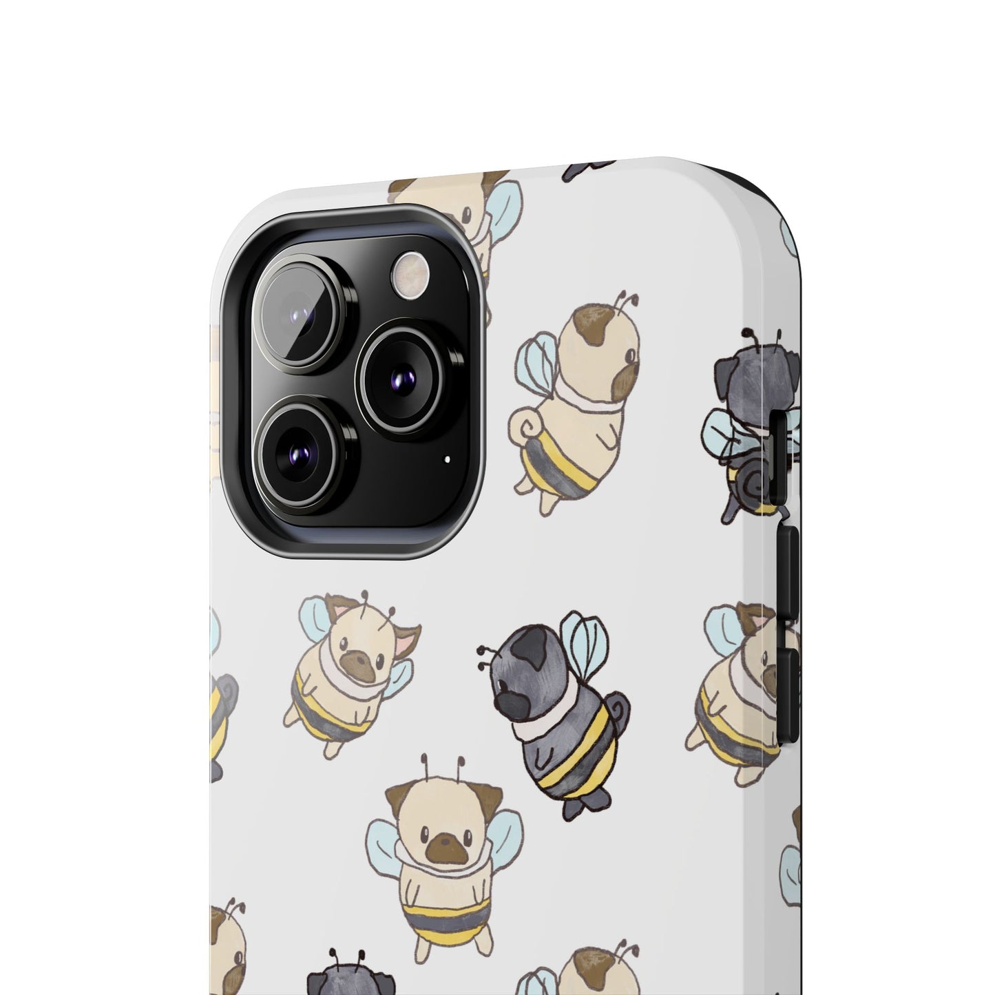 Cute Puglebees Tough Phone Case for Pug (and bee!) Lovers