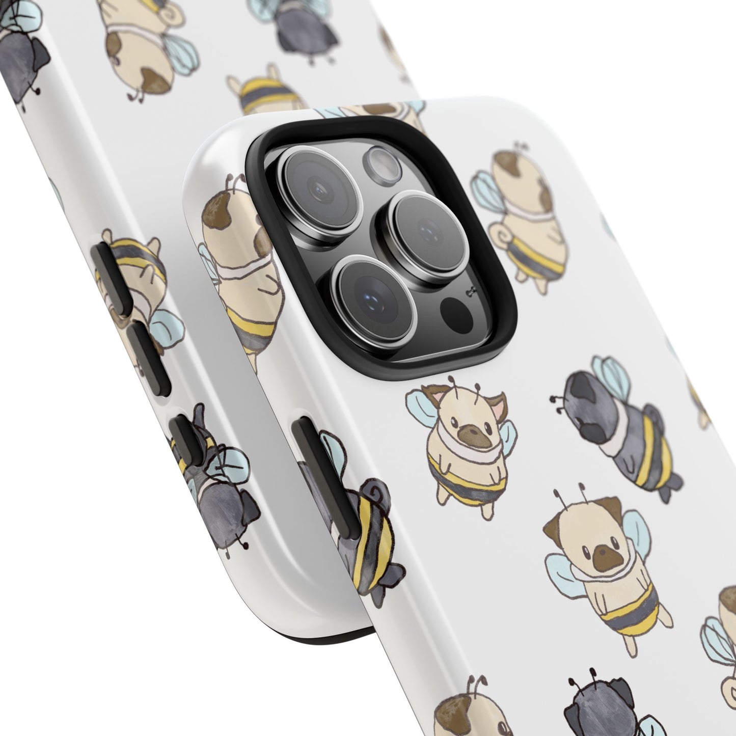 Cute Puglebees Tough Phone Case for Pug (and bee!) Lovers