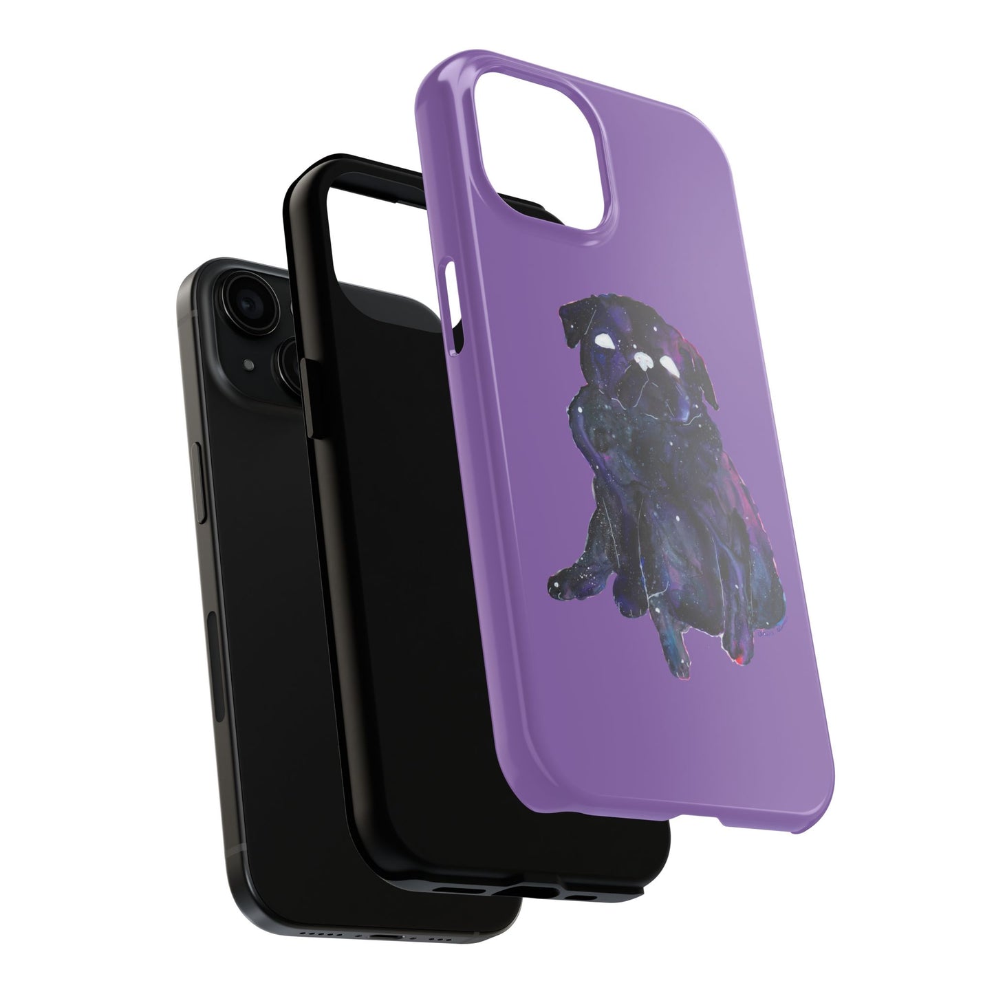 Galactic Pug Tough Phone Case - Stylish Phone Protection for Dog Lovers