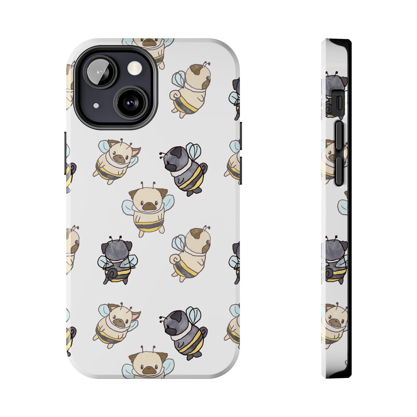 Cute Puglebees Tough Phone Case for Pug (and bee!) Lovers