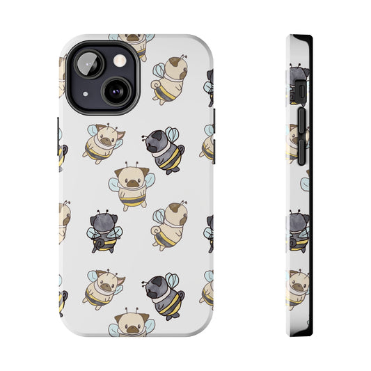 Cute Puglebees Tough Phone Case for Pug (and bee!) Lovers