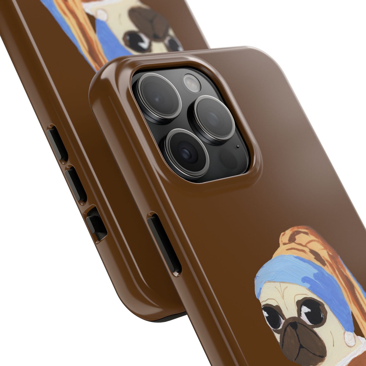 Pug With A Flair For Accessorizing Art Tough Phone Case - Unique Pug Lover Gift