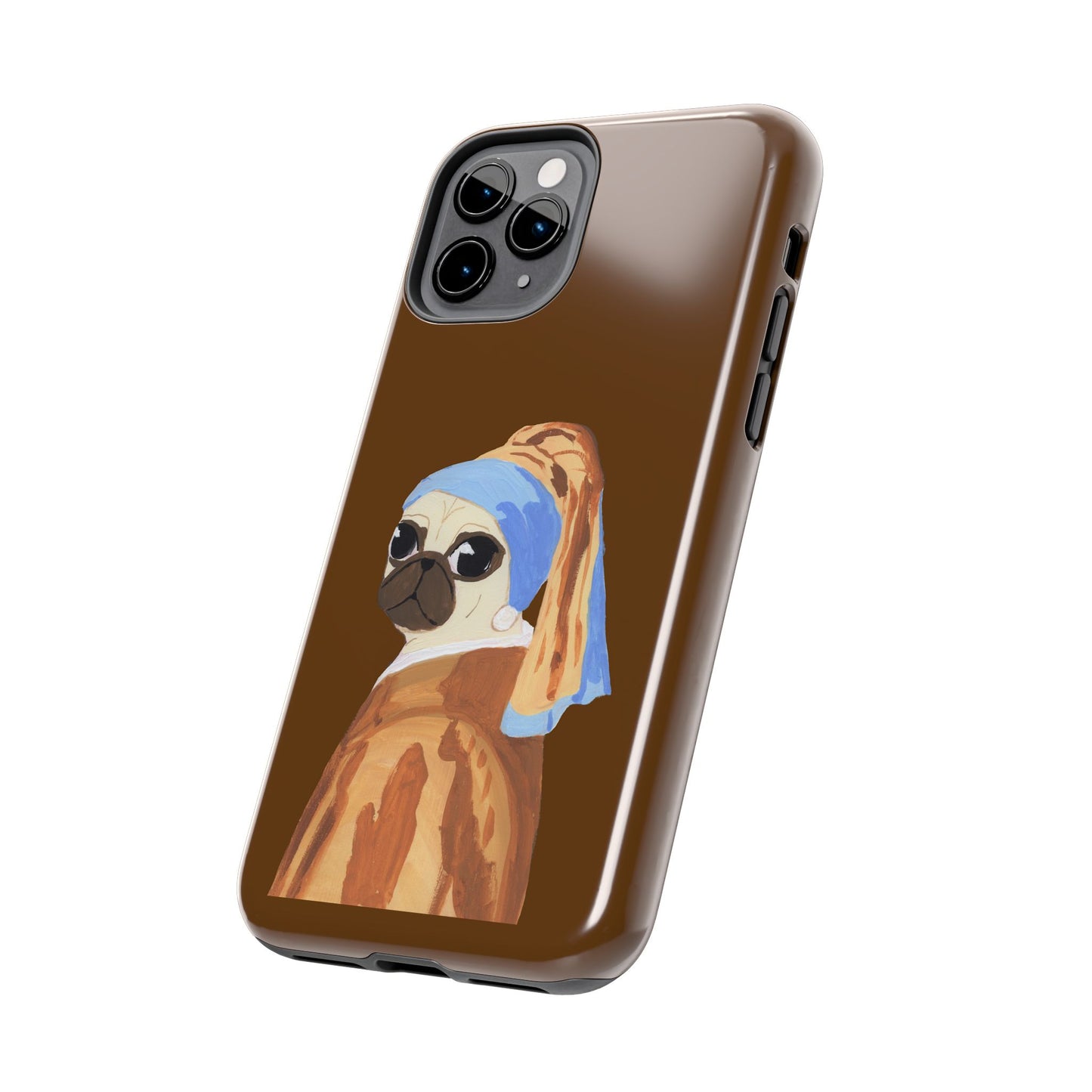 Pug With A Flair For Accessorizing Art Tough Phone Case - Unique Pug Lover Gift