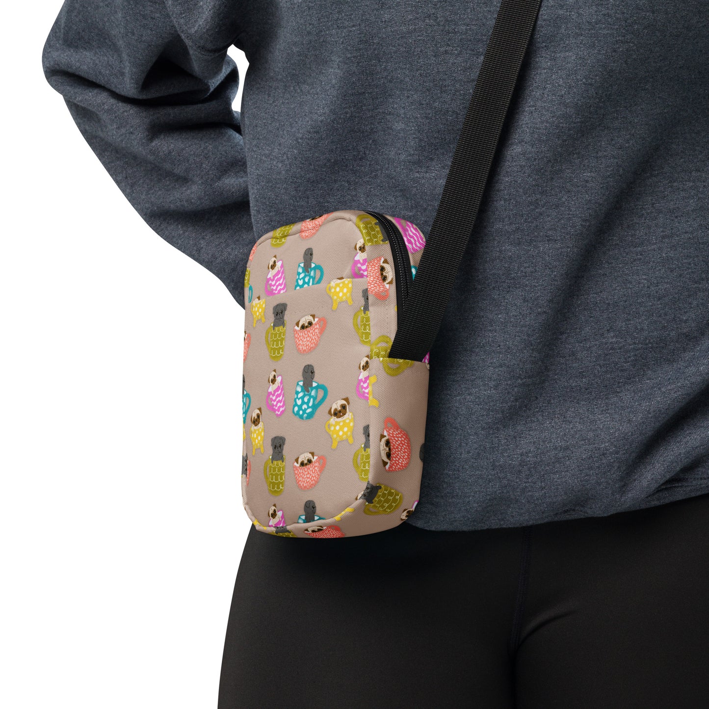 Pugs In Mugs - Utility crossbody bag