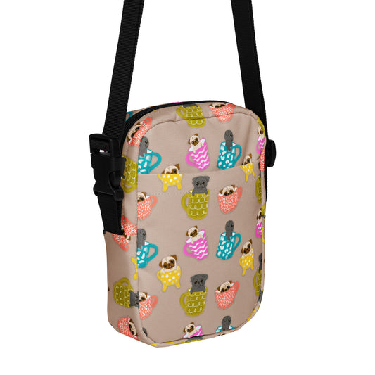 Pugs In Mugs - Utility crossbody bag