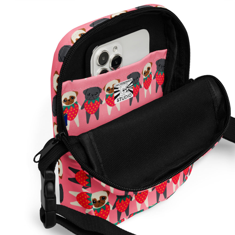 Strawpuggies Utility Crossbody Bag
