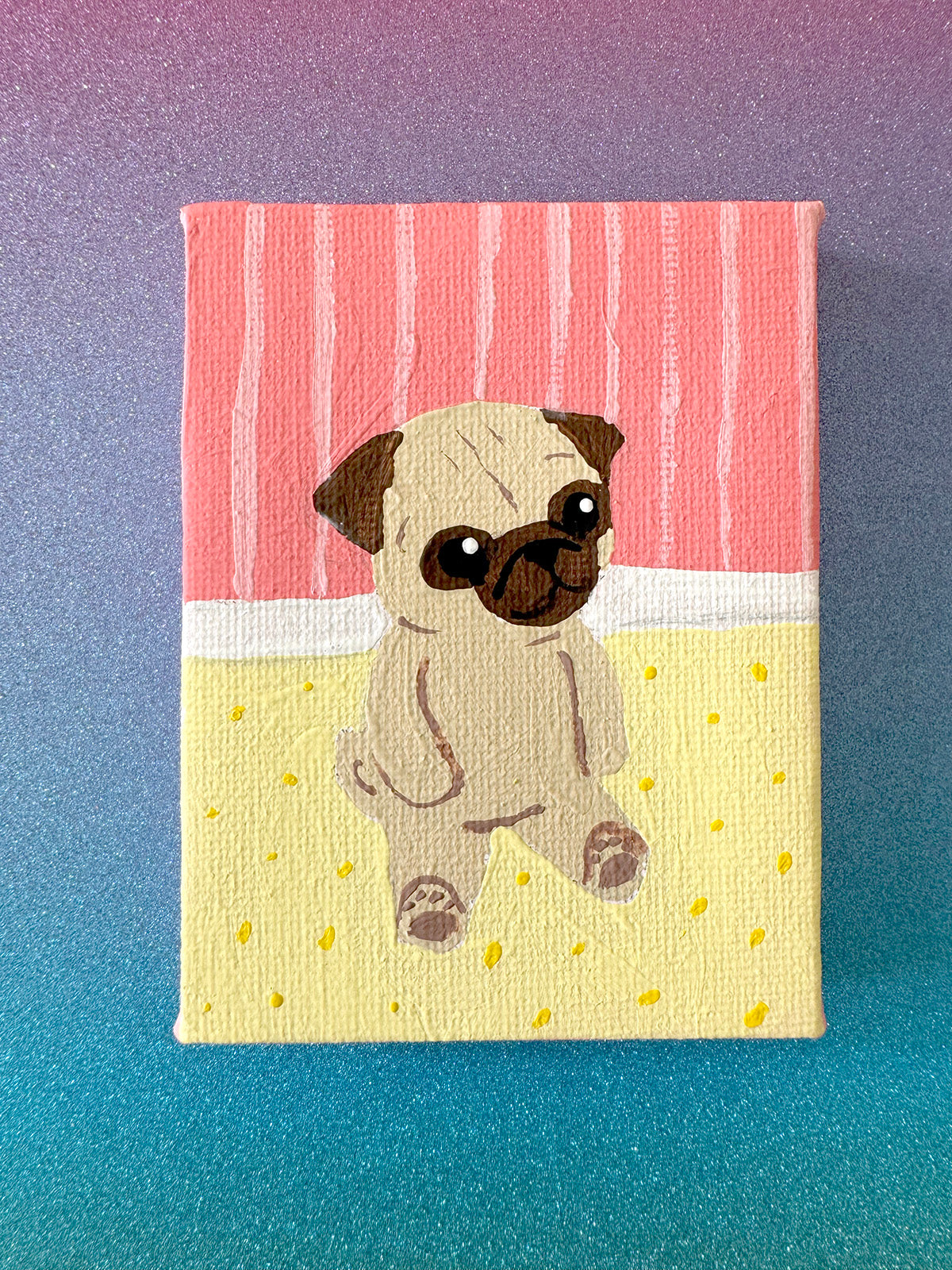 Contemplative Pug - 2025 Miniature Painting Collection - 34/50