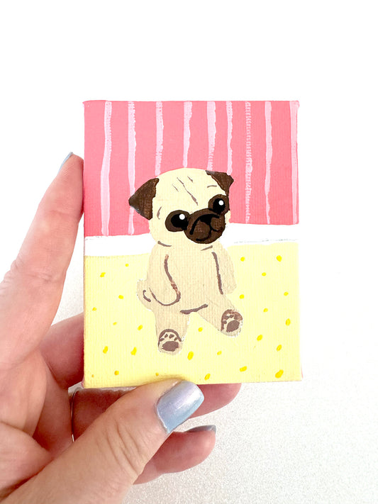 Contemplative Pug - 2025 Miniature Painting Collection - 34/50
