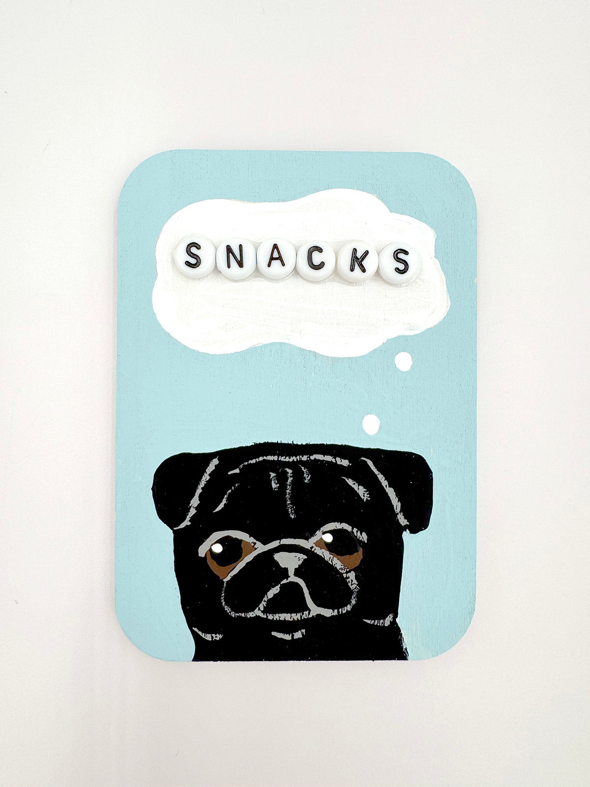 Snacks - Original Pug Painting - 100 Paintings Unleashed no. 40