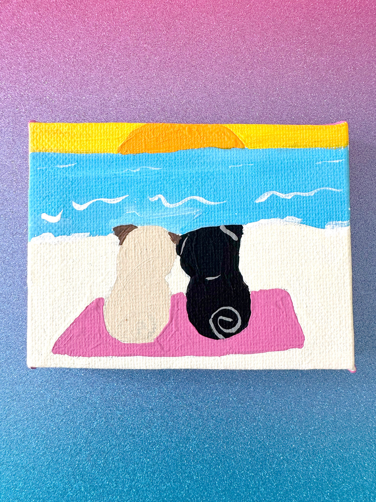 Sunset Pugscape - 2025 Miniature Painting Collection - 40/50