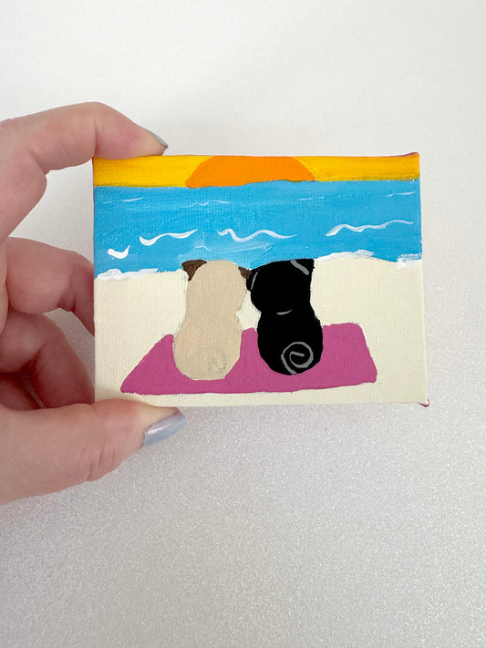 Sunset Pugscape - 2025 Miniature Painting Collection - 40/50