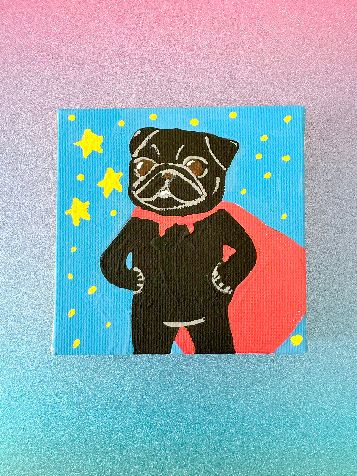 Superhero Pug - 2025 Miniature Painting Collection - 41/50