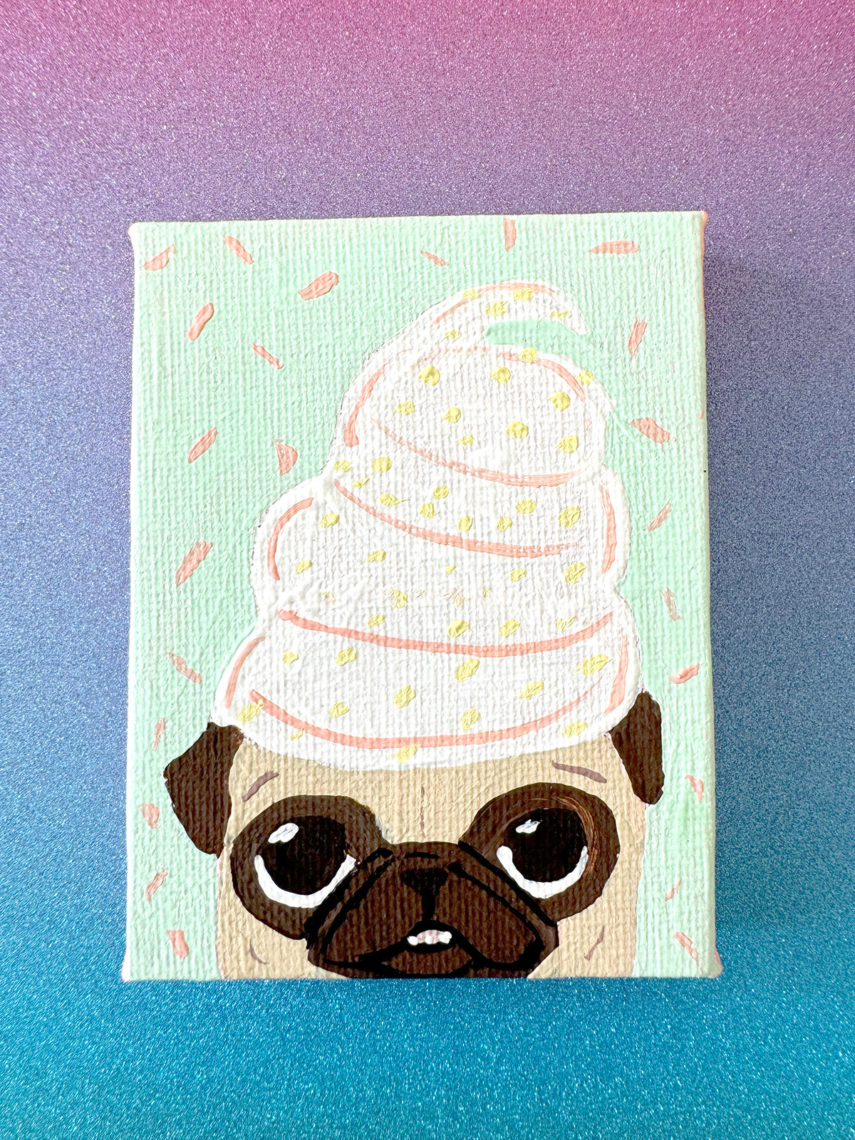 Whipped Cream Pug - 2025 Miniature Painting Collection - 46/50