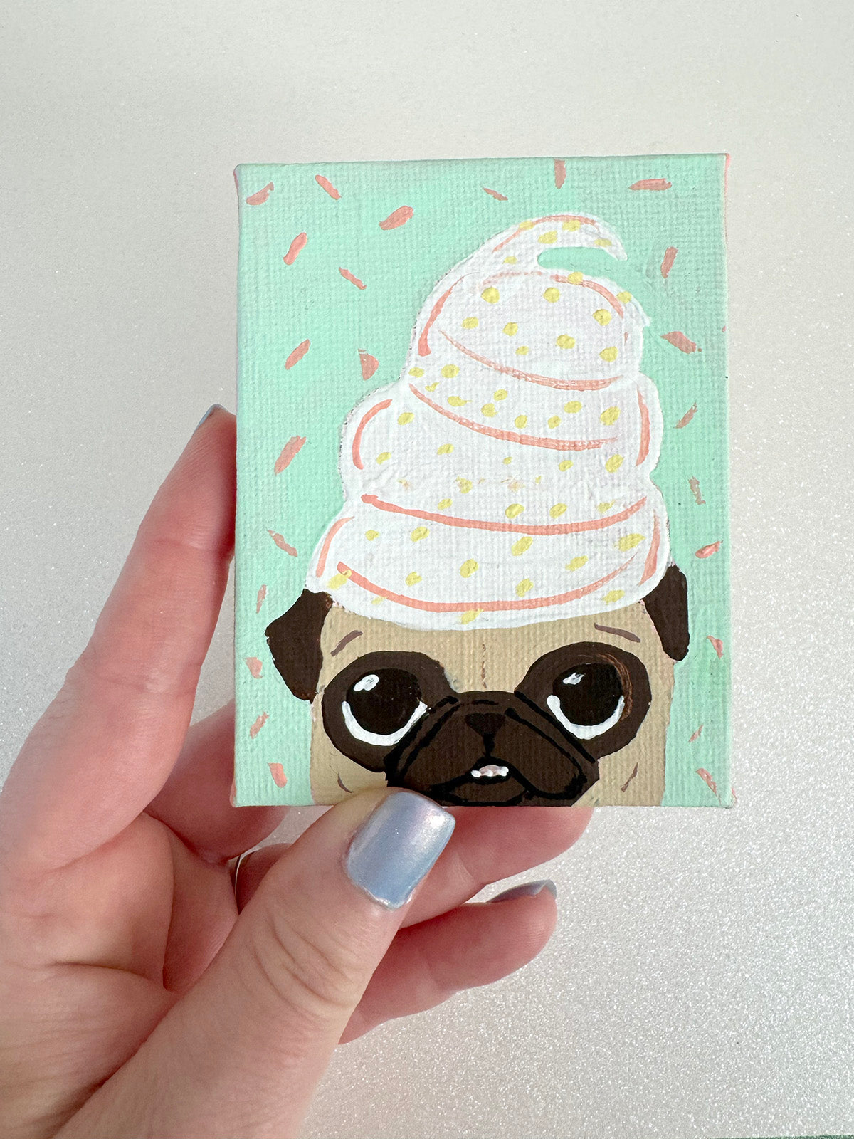 Whipped Cream Pug - 2025 Miniature Painting Collection - 46/50
