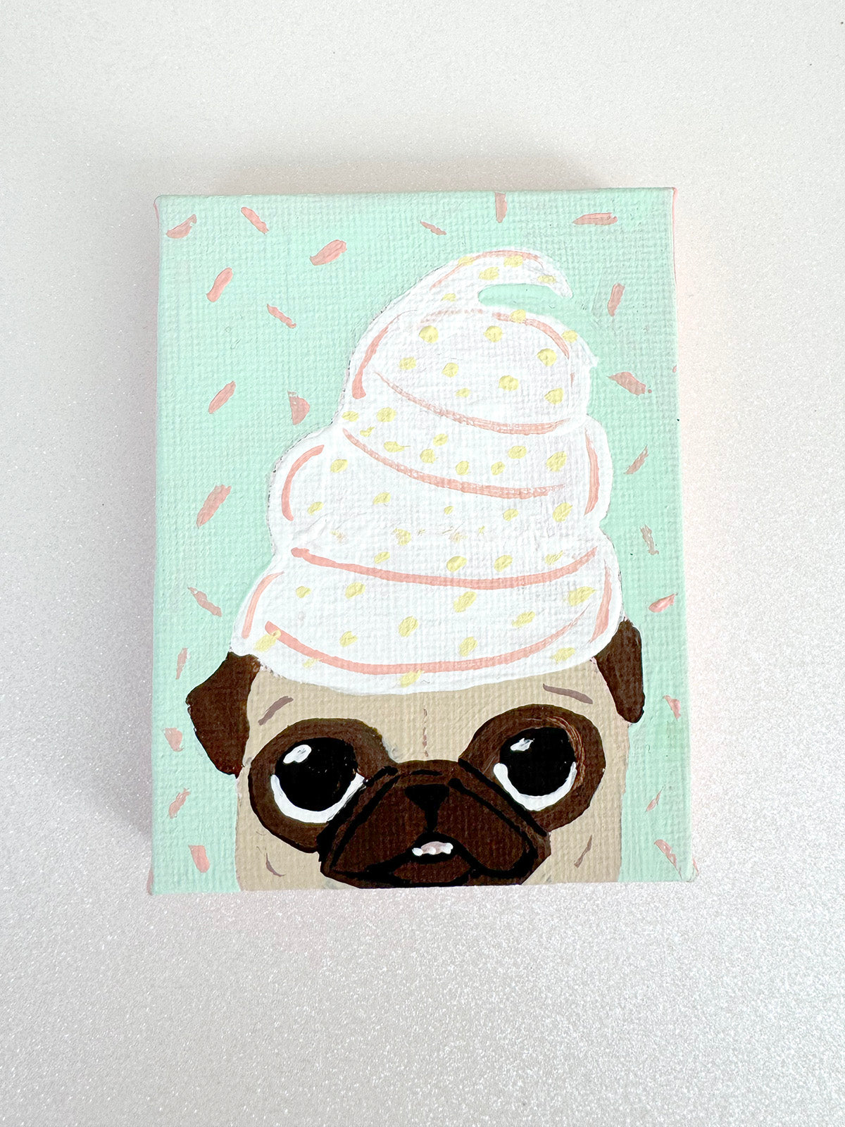 Whipped Cream Pug - 2025 Miniature Painting Collection - 46/50