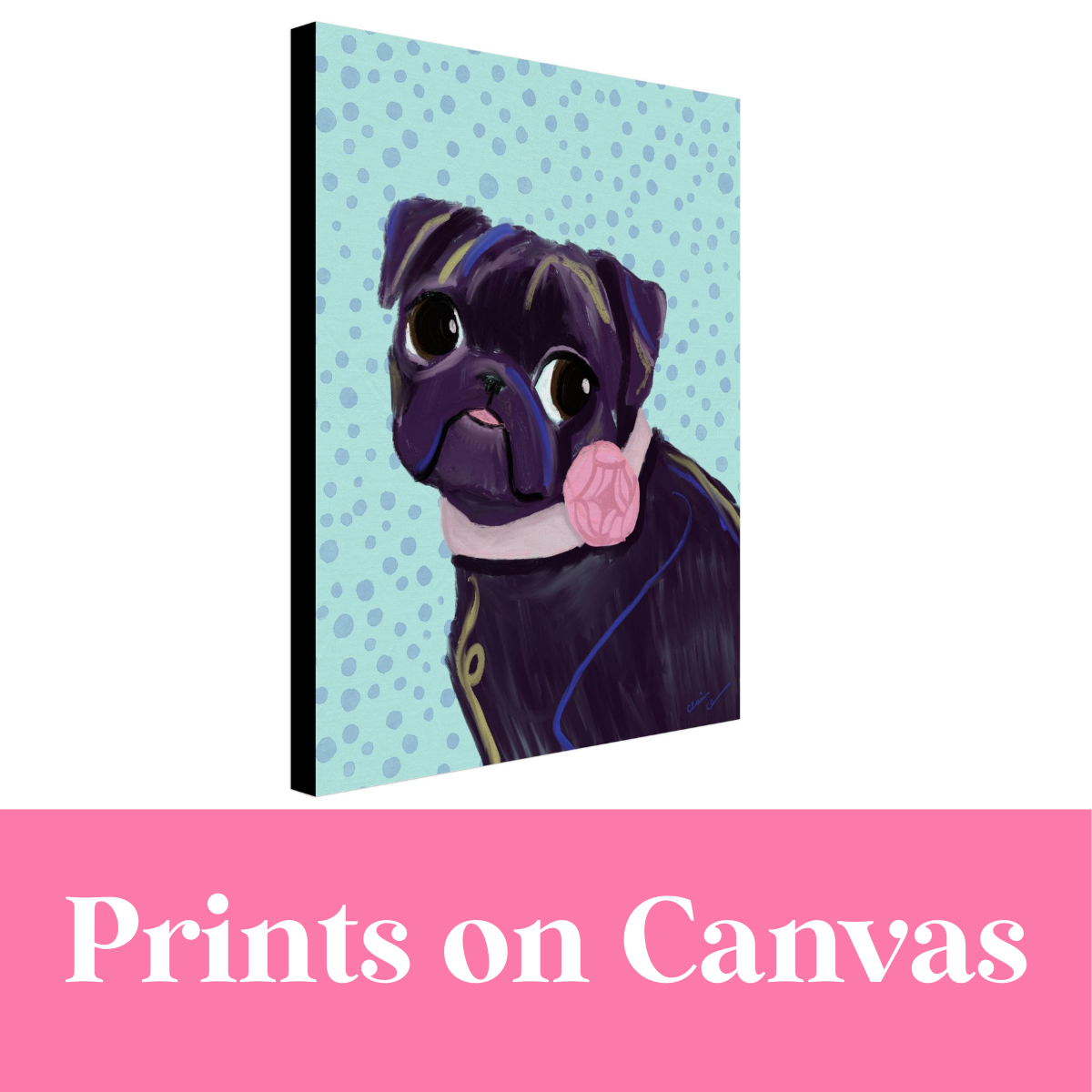 Luxury prints on stretched canvas
