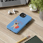 Superhero Pug Tough Phone Case - "I Don’t Want To!"