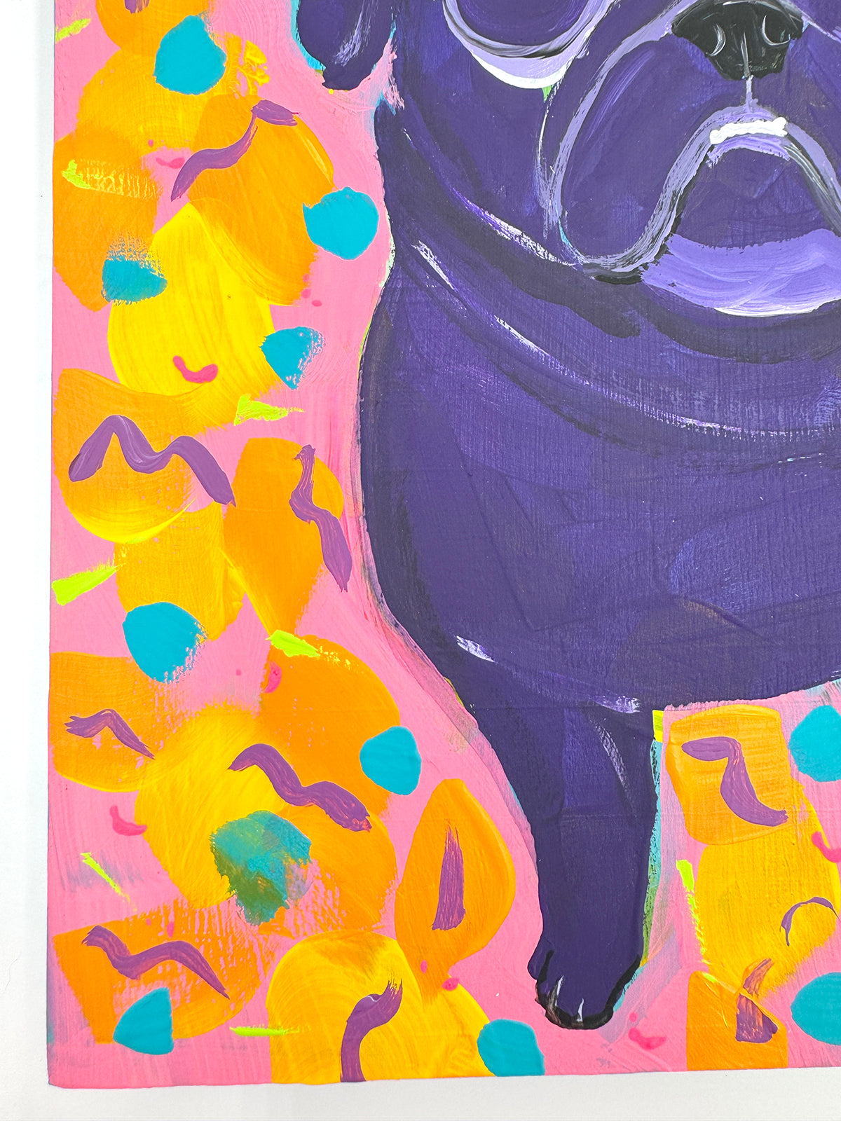 Ode To Lisa - Original Pug Painting - 100 Paintings Unleashed no. 19