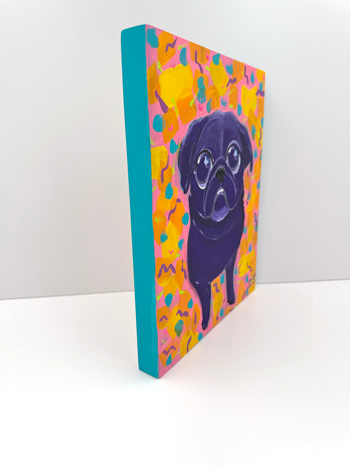 Ode To Lisa - Original Pug Painting - 100 Paintings Unleashed no. 19