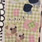 Gingham Girls Pug Art Journaling Kit -  Printable Instant Download