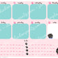 Black Pug Weekly Planner Sheet - Instantly Downloadable Printable