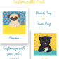 World's Best Pug - Customizable Pug Art Print