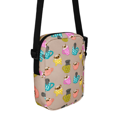 Pugs In Mugs - Utility crossbody bag