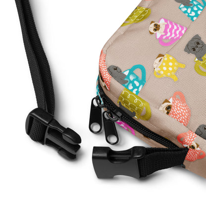 Pugs In Mugs - Utility crossbody bag