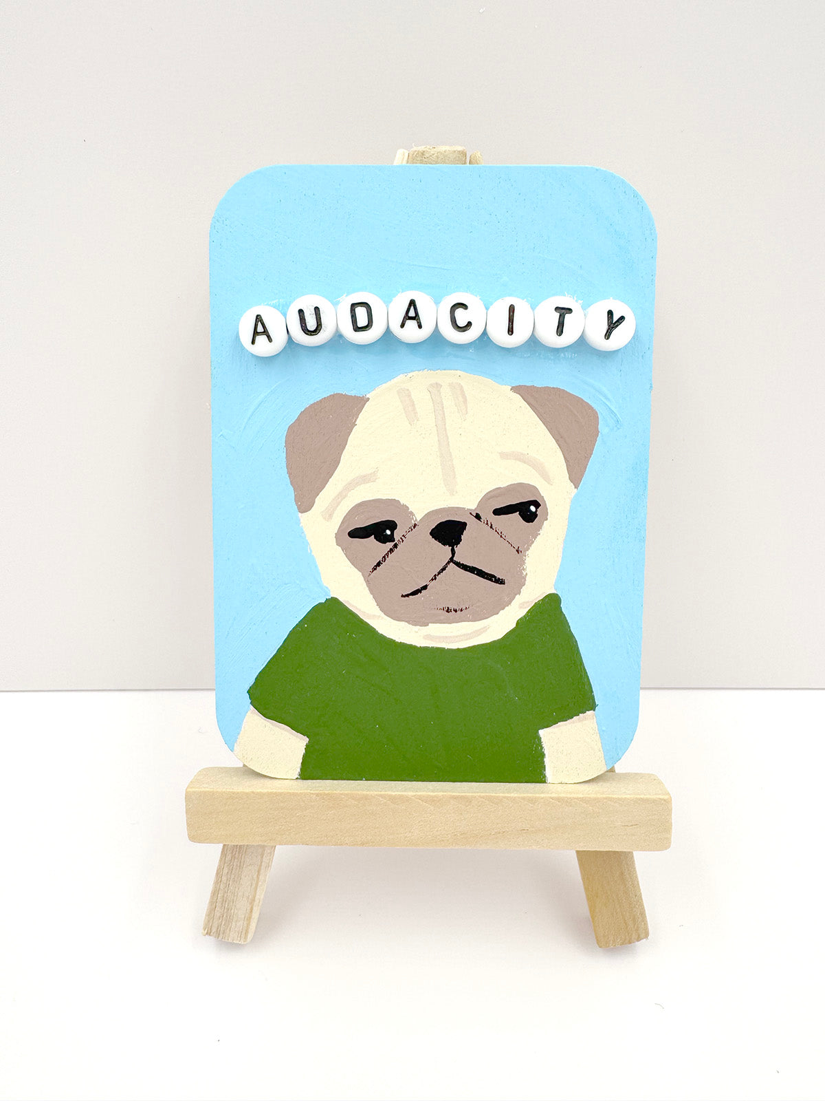 Audacity - Original Pug Painting - 100 Paintings Unleashed no. 45