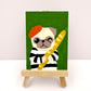 Oui Oui Baguette - Original Pug Painting - 100 Paintings Unleashed no. 41