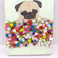 Bed of Roses - Original Pug Painting - 100 Paintings Unleashed no. 14