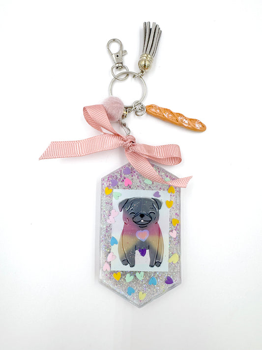 Pug Bag Charm - Love Power