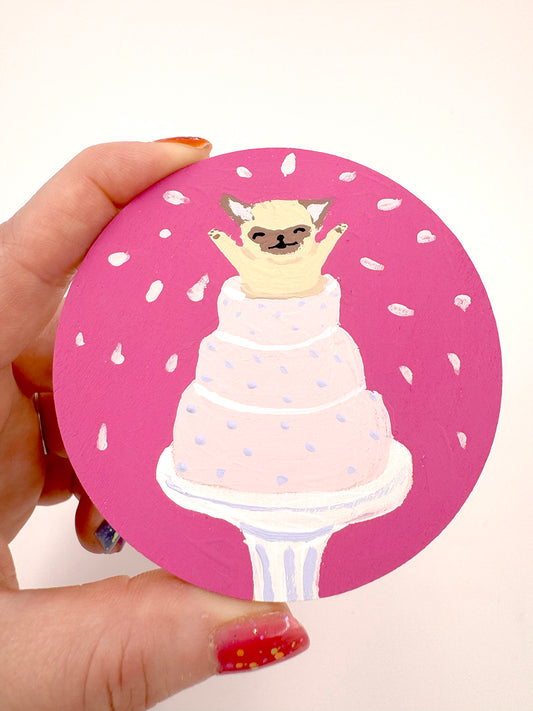 Cake Surprise - Original Pug Painting - 100 Paintings Unleashed no. 34