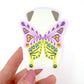 Chubby Butterfly - Fawn Pug - Whimsical Pug Vinyl Sticker