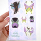 Chubby Butterfly Pugs - Vinyl Sticker Sheet