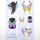 Chubby Butterfly Pugs - Vinyl Sticker Sheet