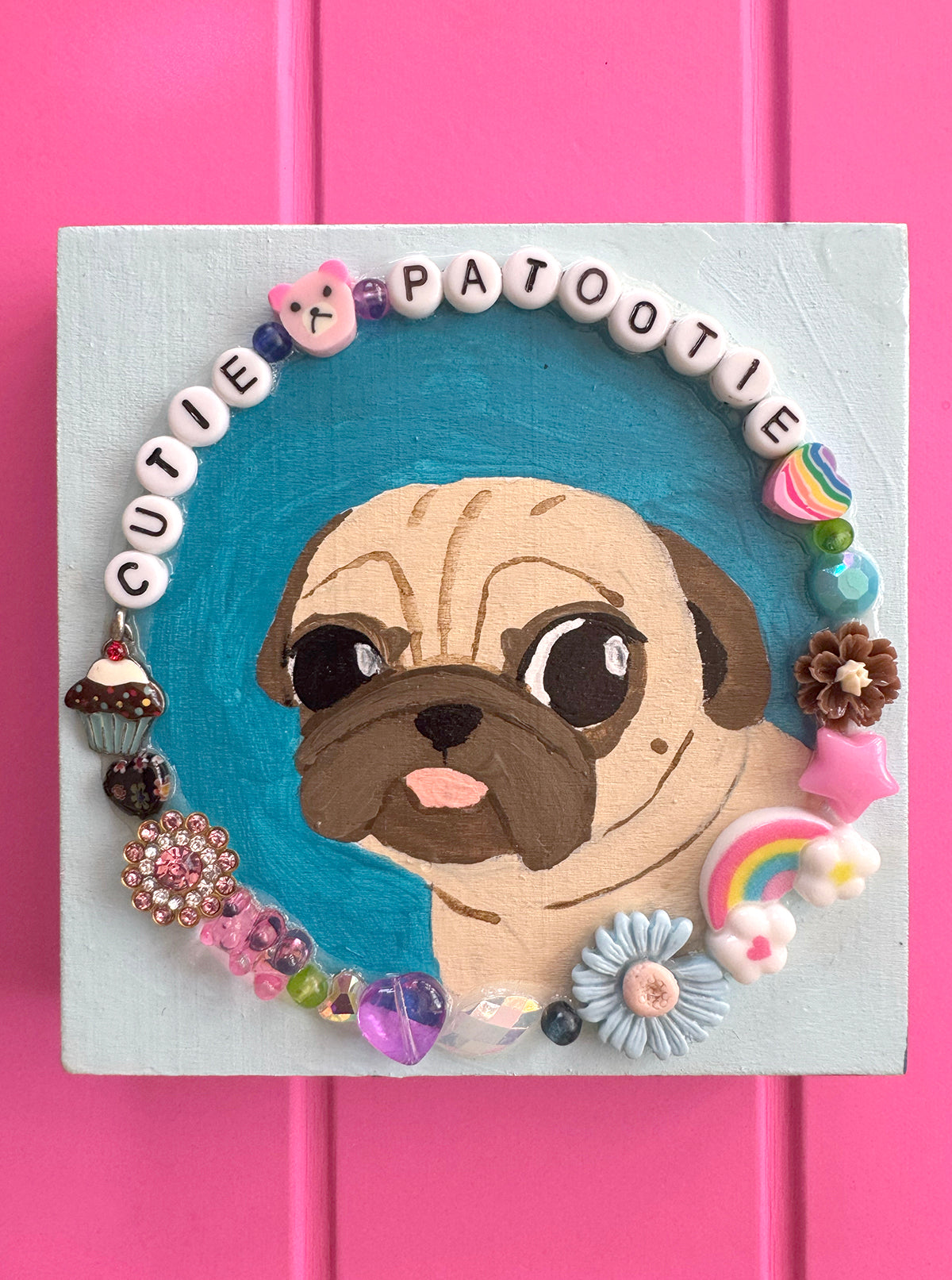 Cutie Patootie - Original Pug Painting - 100 Paintings Unleashed no. 13
