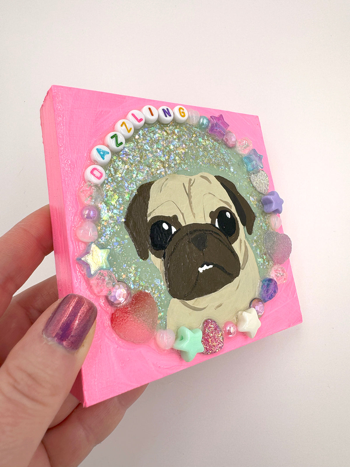 Dazzling - Original Pug Painting - 100 Paintings Unleashed no. 11