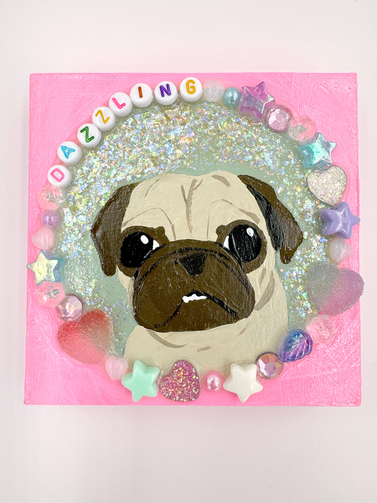 Dazzling - Original Pug Painting - 100 Paintings Unleashed no. 11