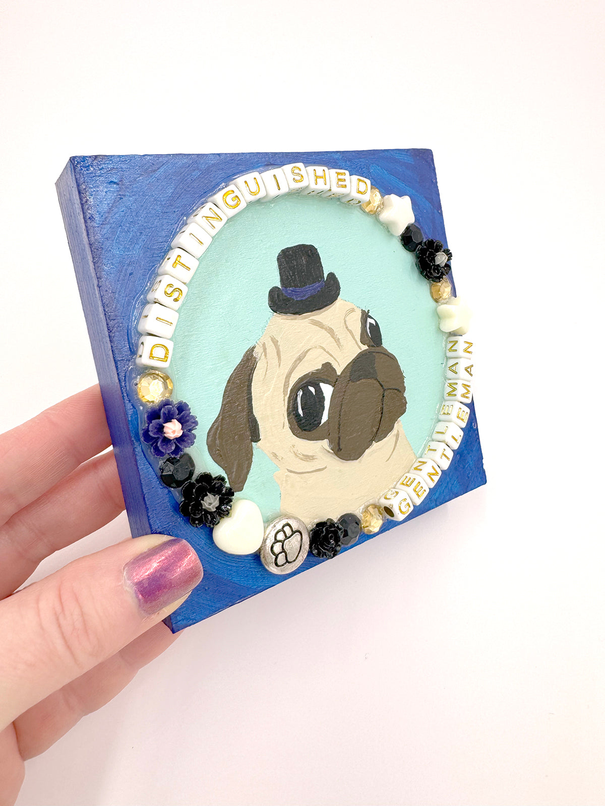 Distinguished Gentleman - Original Pug Painting - 100 Paintings Unleashed no. 8
