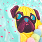 Dreamtime - Original Pug Painting - 100 Paintings Unleashed no. 3